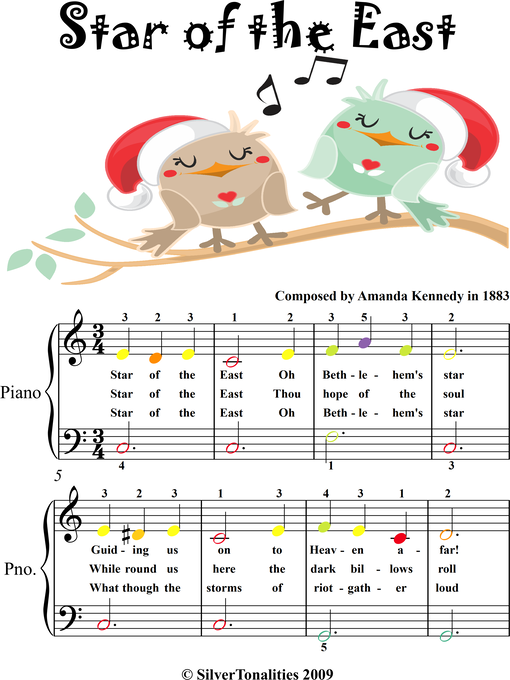 Title details for Star of the East Easiest Piano Sheet Music with Colored Notes by Traditional Christmas Carol - Available